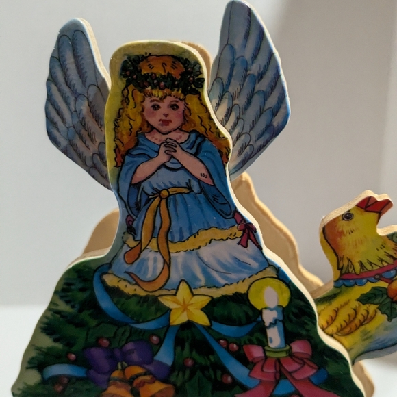 VTG Wooden Christmas Tree Motion Music Box  Works Table Shelf Decor Taiwan - Picture 9 of 14